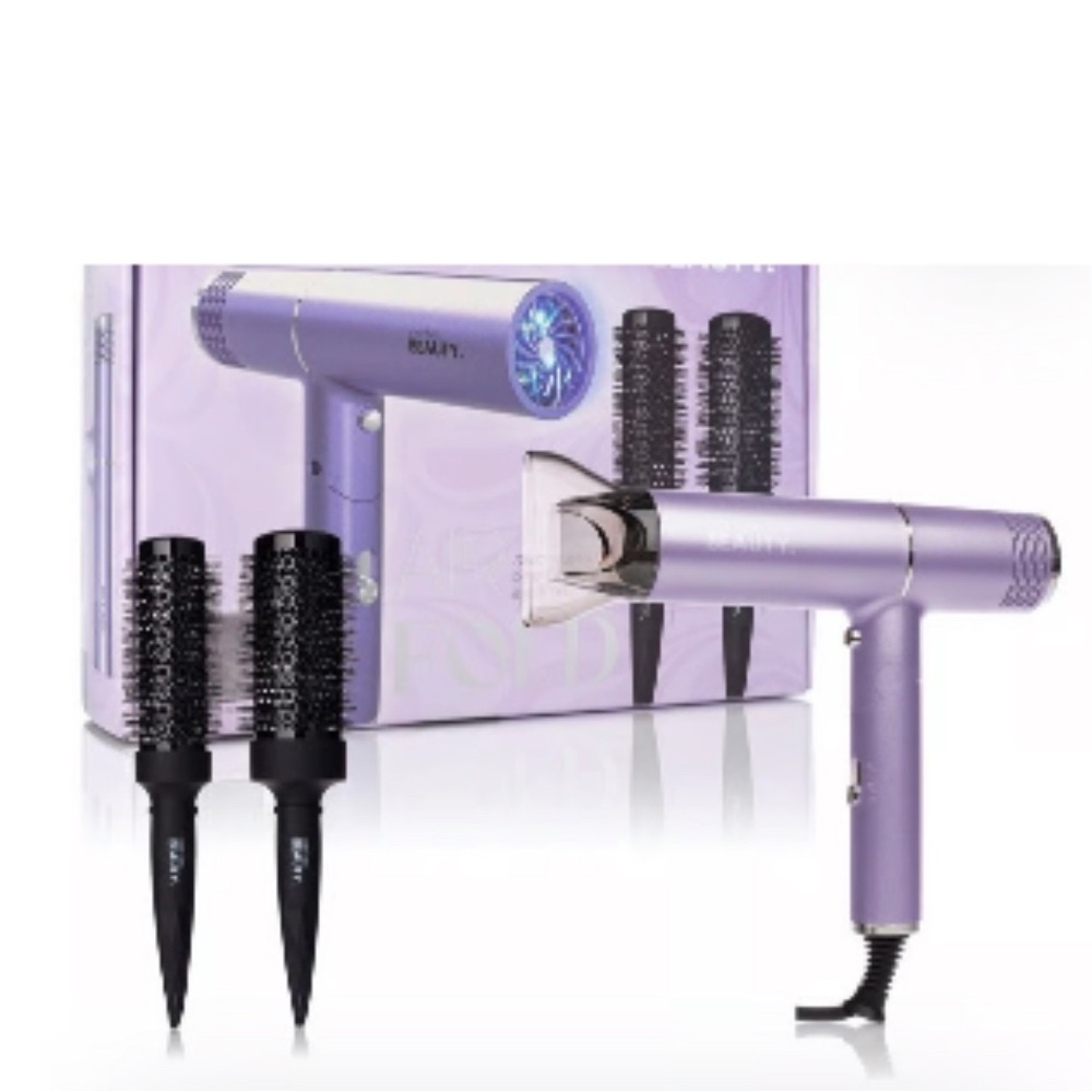 Cortex Ionic Foldable Dryer +Blowout Set PURPLE